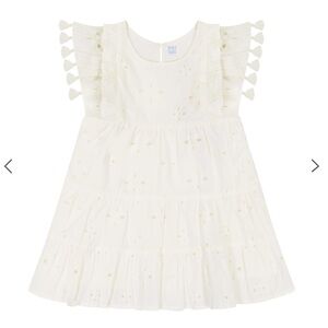 Mer St. Barth Girls' Sophie Tassel Dress - size 10